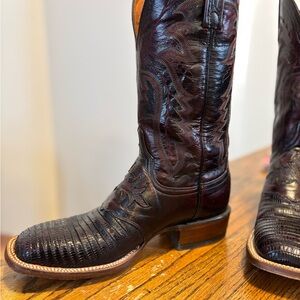 Lucchese Black Cherry Western Boots